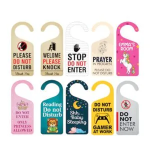 Door knock and Table Signs