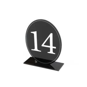 acylic number display stand