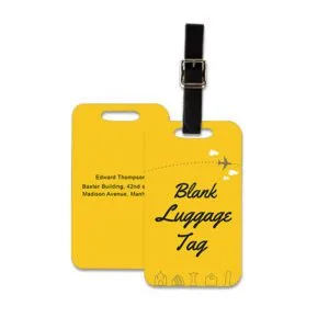pvc luggage tag