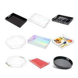 acrylic server tray