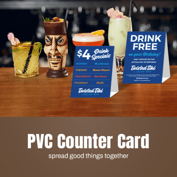 22. PVC Counter Card (PVC Desk Counter Card Display Stand) - Image 2