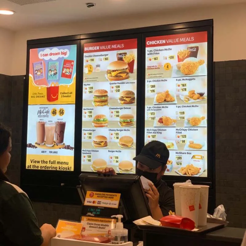 counter led lightbox